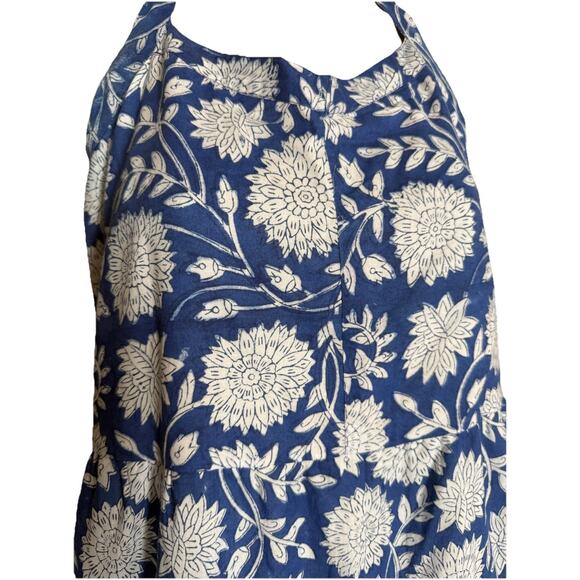 Beau & Ro Floral Maxi Dress in Cobalt Blue Folk Flower Size XS, EUC! Pretty! - Picture 7 of 9